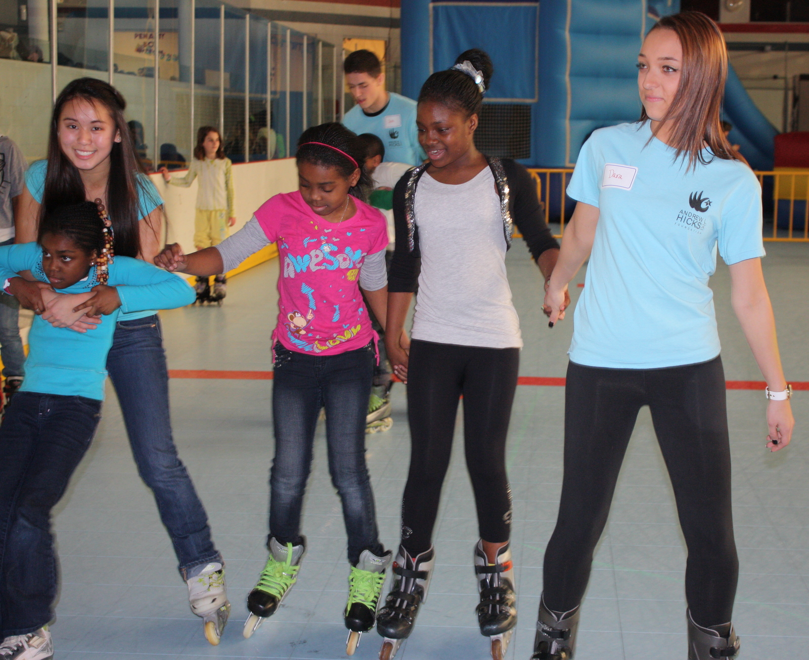 Rollers celebrate three foundation skaters