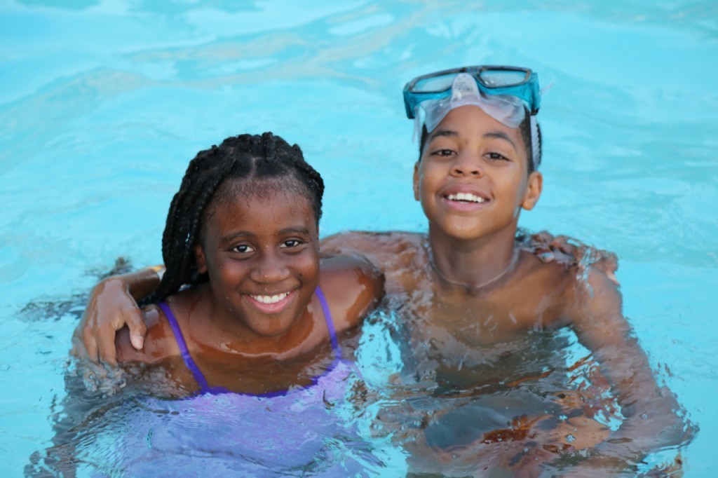 friends in the water